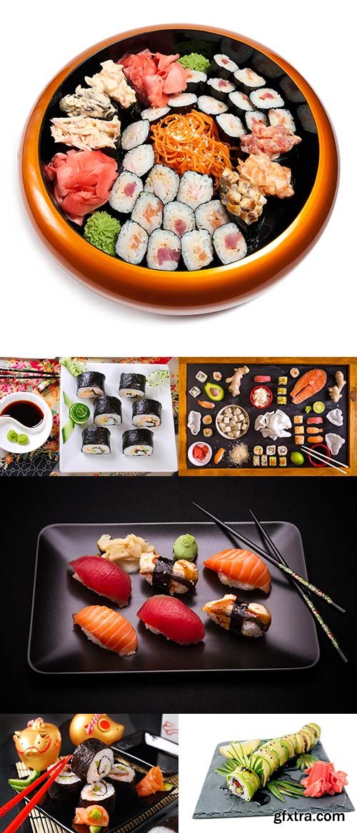 Sushi and rolls are raster graphics 2