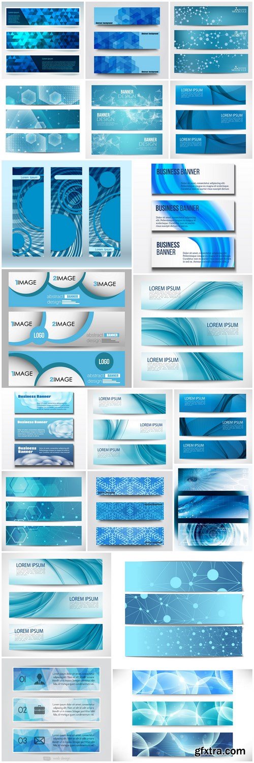 Abstract Banners Collection #130 - 20 Vectors