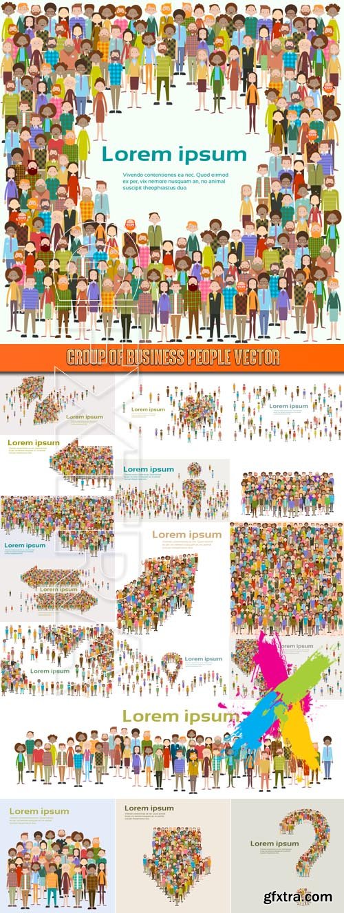Group of Business People vector