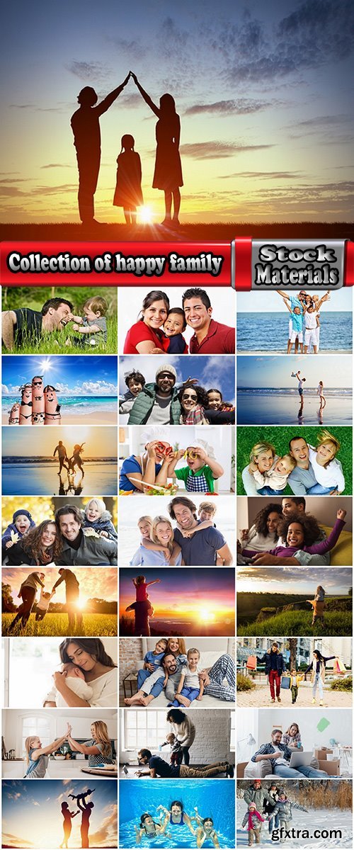 Collection of happy family mom dad daughter son kid joy holidays 25 HQ Jpeg