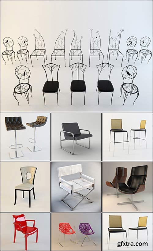 3DDD - Side Chairs 3D Models