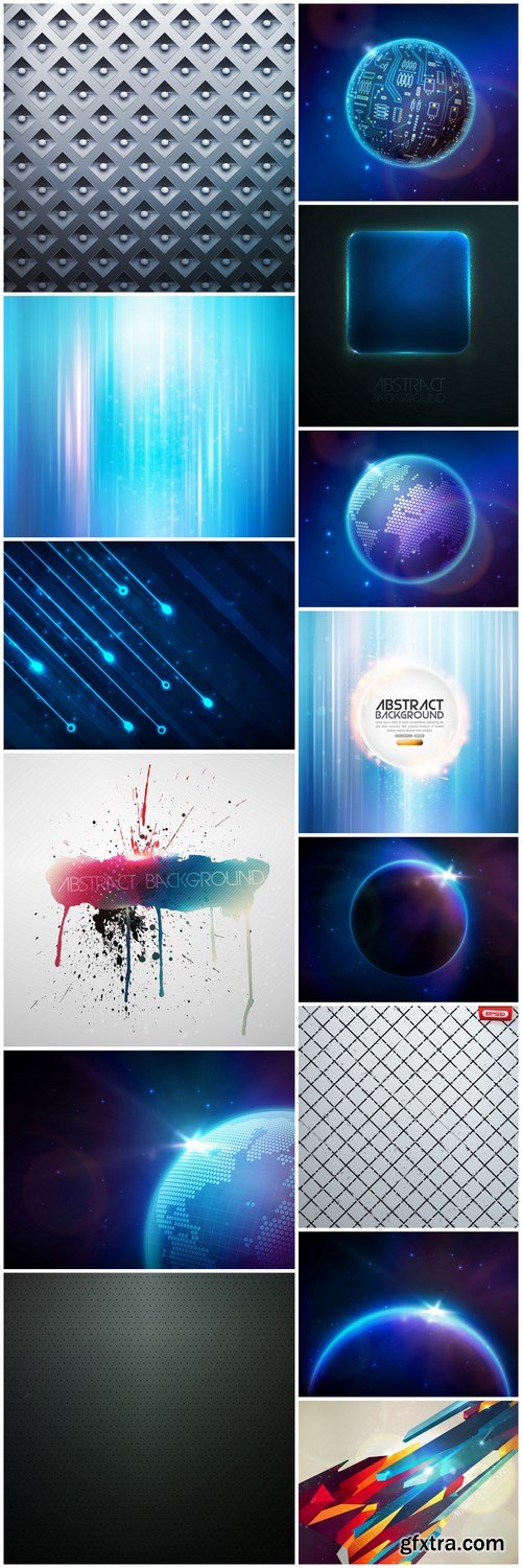 Abstract Background Collection #205 - 14 Vector