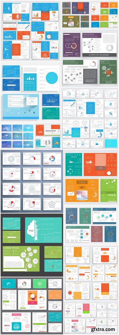 Layout Design Template For Presentation #32 - 15 Vector