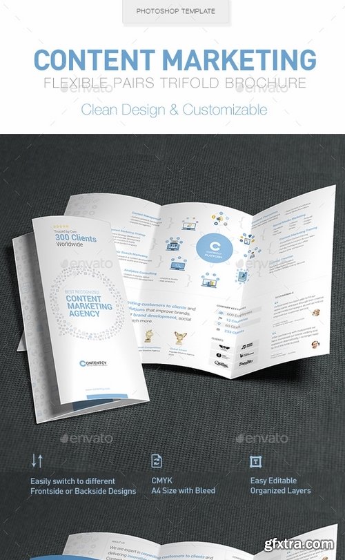 GraphicRiver - Content Marketing Trifold Brochure 13950268