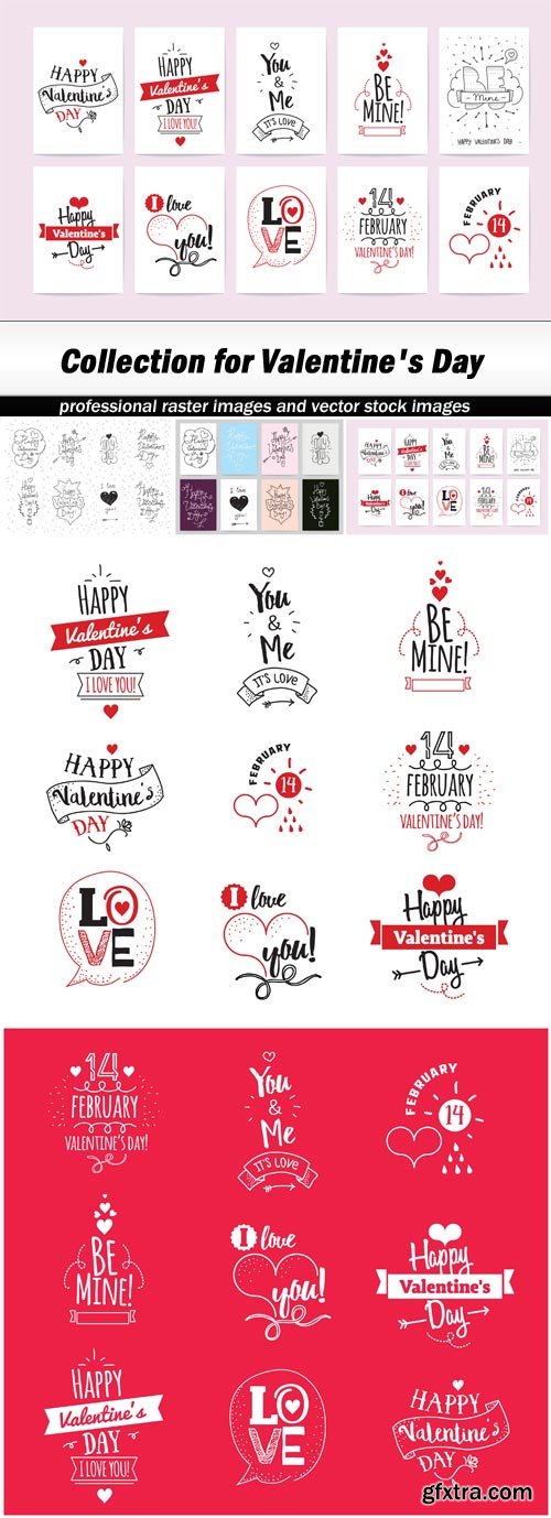 Collection for Valentine\'s Day - 5 EPS