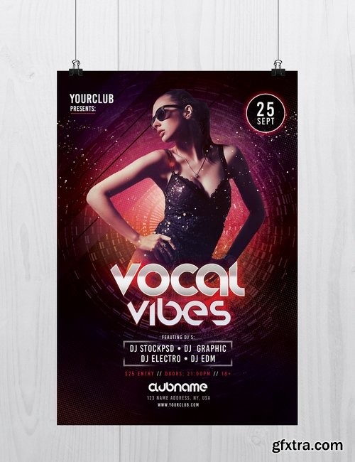 Vocal Vibes PSD Flyer Template