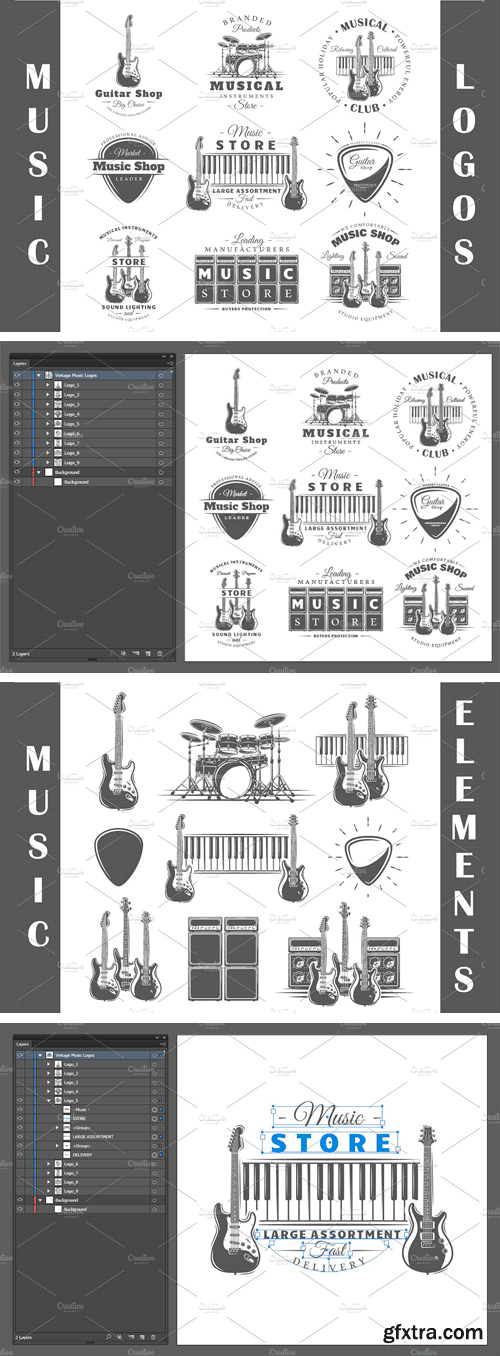 CM 1189073 - 9 Music Logos Templates Vol.2
