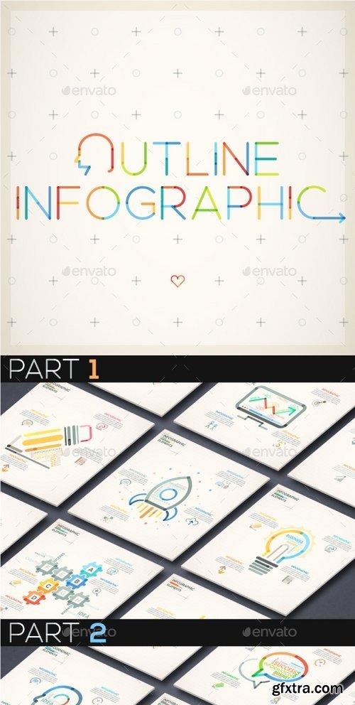 GraphicRiver - Outline Infographic Bundle 16718517