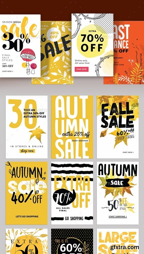 GraphicRiver - Autumn Social Media Sale Banners 18931613