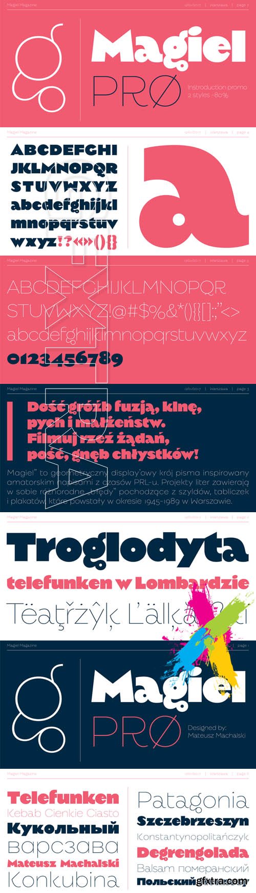 Magiel PRO display Font
