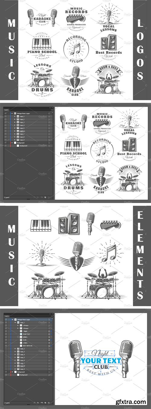 CM 1189364 - 9 Music Logos Templates Vol.3
