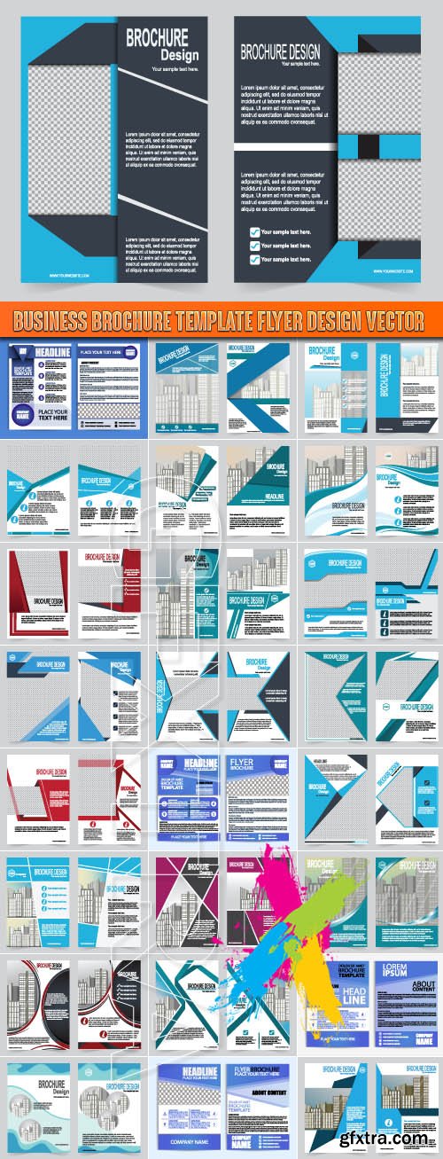 Business Brochure template flyer design vector