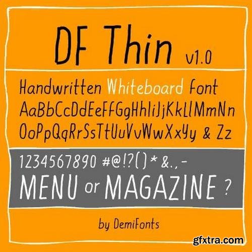 DF Thin font