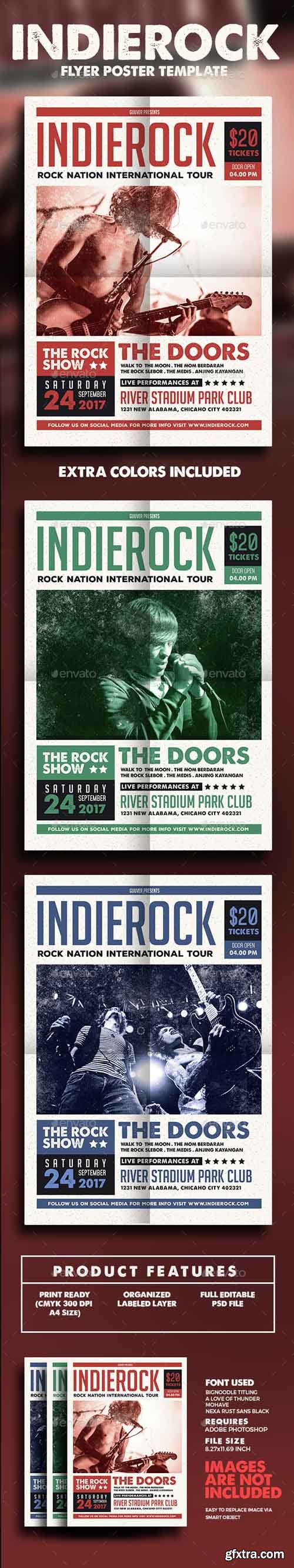 GR - Indie Rock Flyer/Poster 14635588