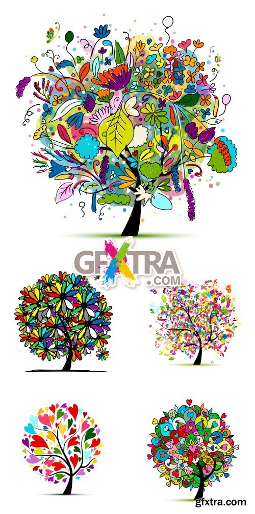 Colorful Tree Vector