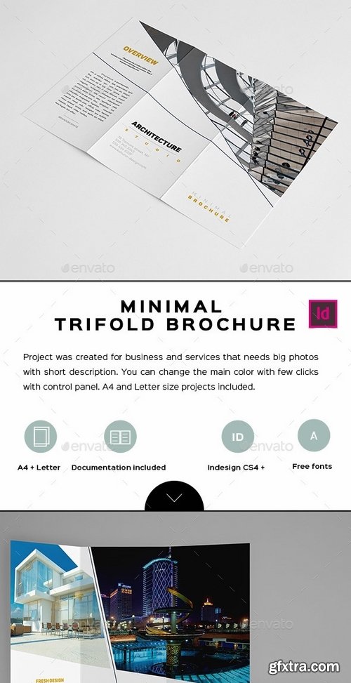 GraphicRiver - Minimal Universal Trifold Brochure 01 17456276
