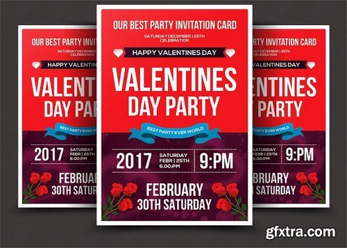 CM - Valentines Day Psd Flyer Template 1154666