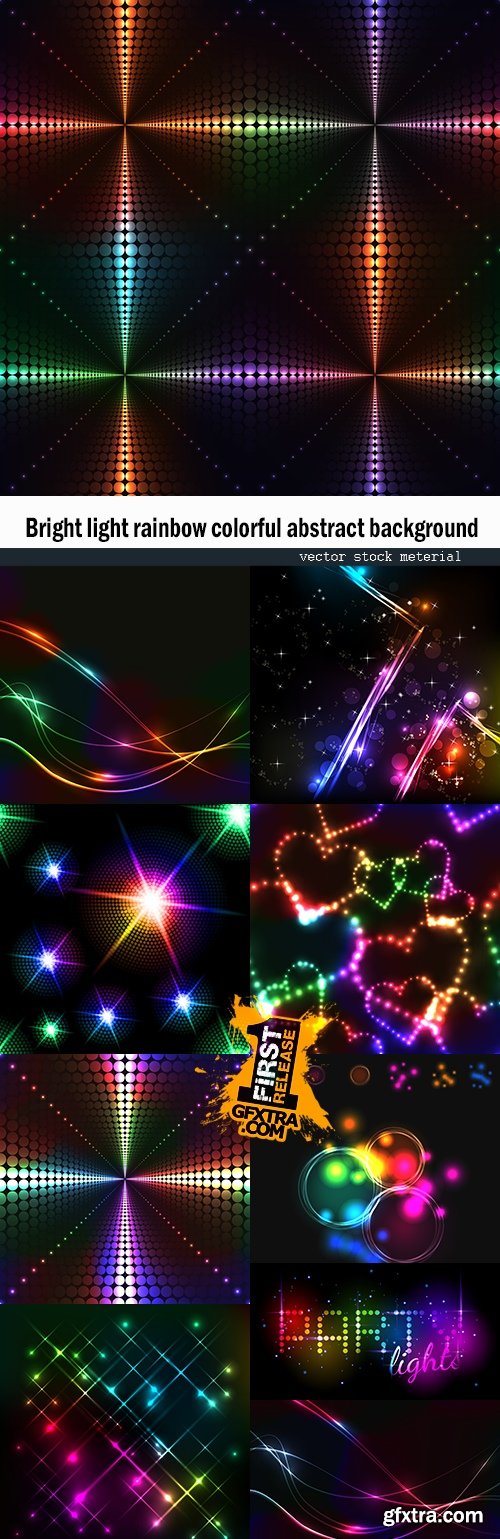 Bright light rainbow colorful abstract background