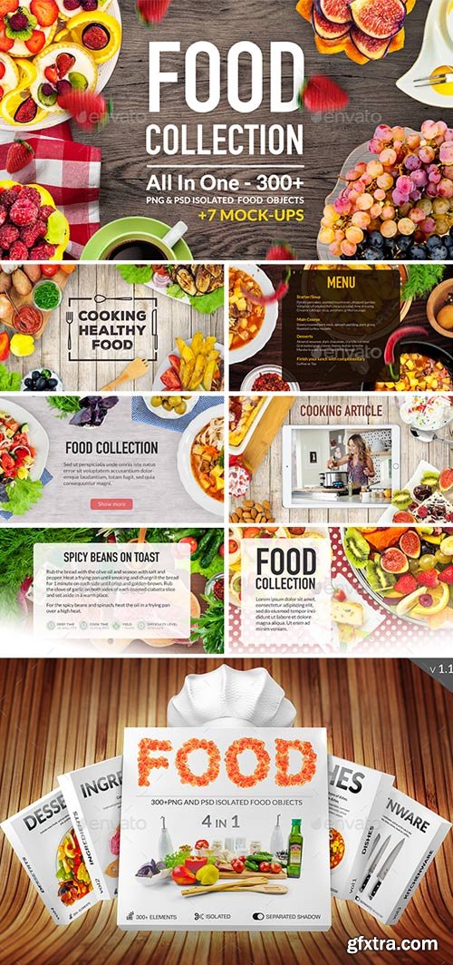 GraphicRiver - Food Pro Collection 300 Mockup & Hero Images - 19307521