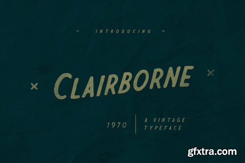 CreativeMarket Clairborne Typeface 1215191