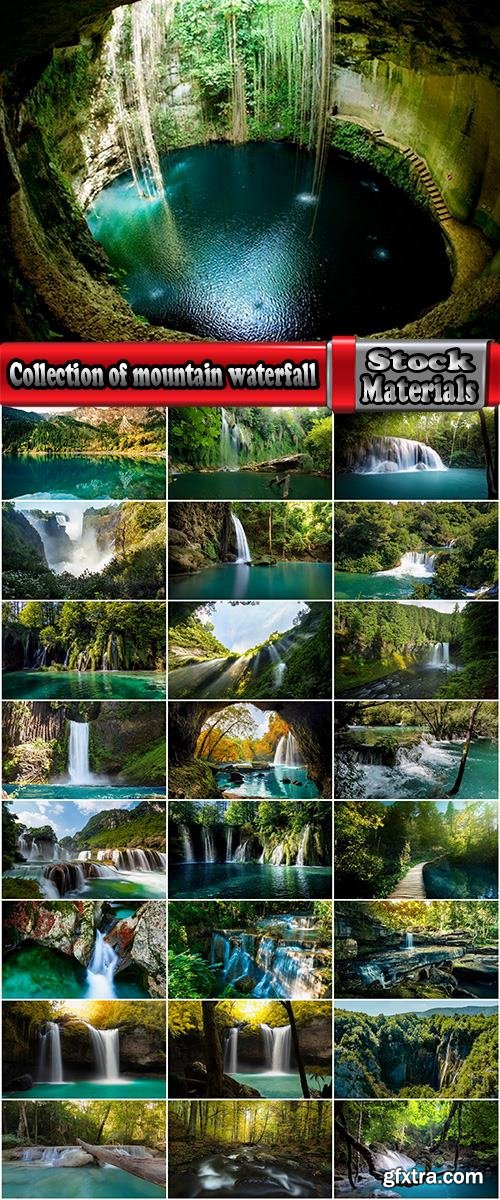 Collection of mountain waterfall rock the forest the lake wildlife 25 HQ Jpeg