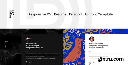 ThemeForest - Penelope v1.0 - Responsive CV / Resume / Personal / Portfolio Template - 19369783