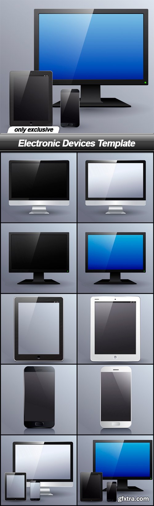 Electronic Devices Template - 10 EPS