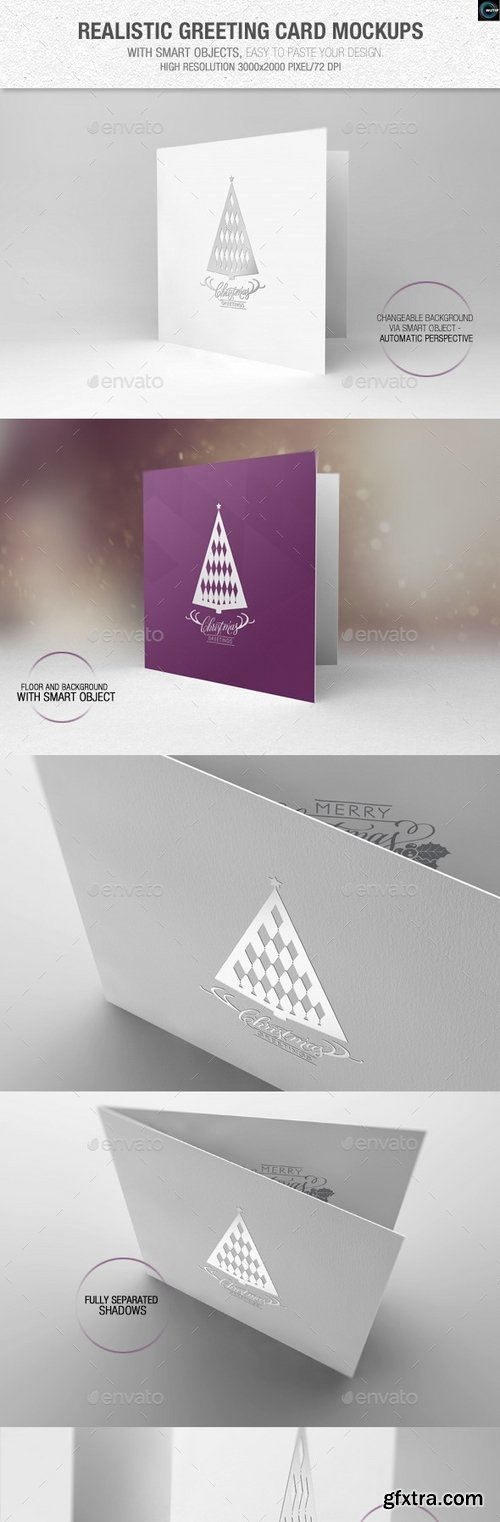 GraphicRiver - Realistic Greeting Card Mockups 6243869