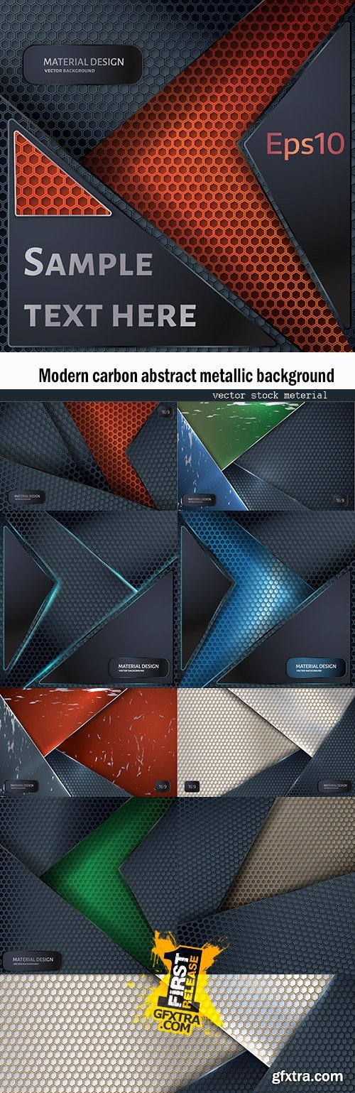 Modern carbon abstract metallic background