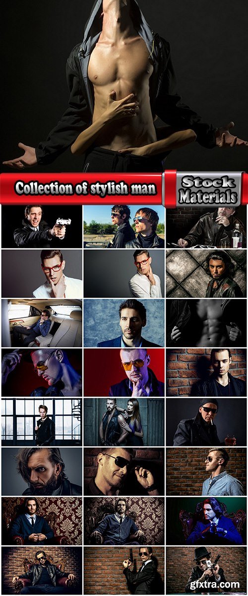 Collection of stylish man person leather jacket dandy photo model 25 HQ Jpeg