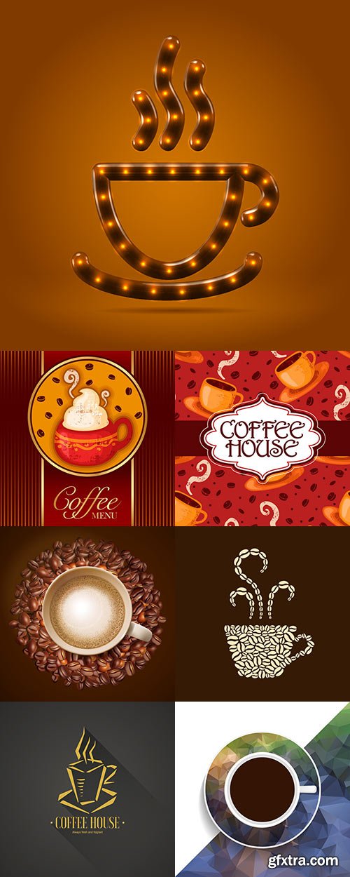 Coffee vector collection