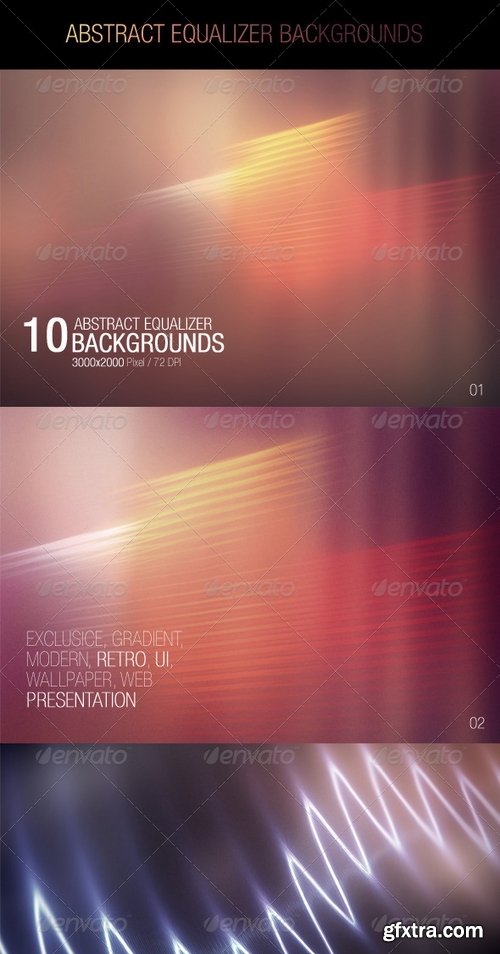 GraphicRiver - Abstract Equalizer Backgrounds 7700675