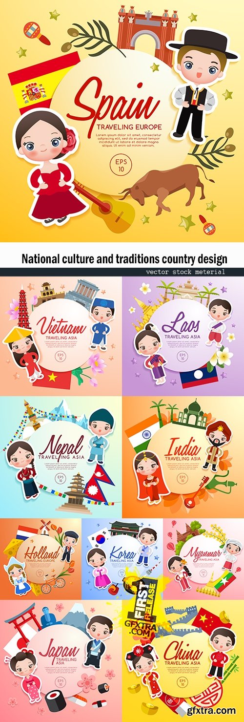 National culture and traditions country design