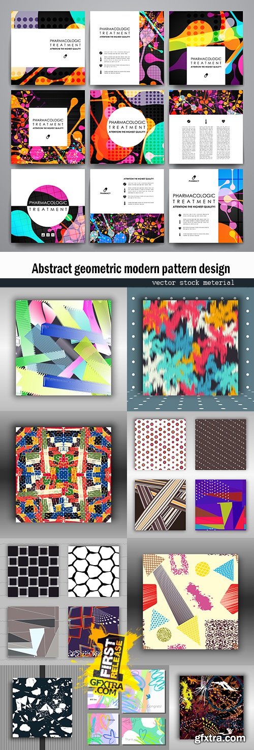 Abstract geometric modern pattern design