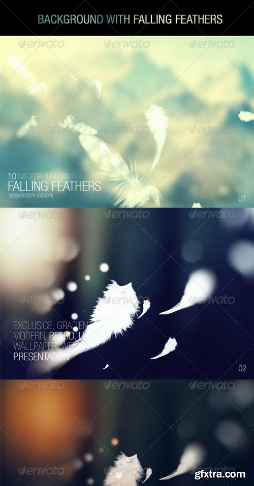 GraphicRiver - Background With Falling Feathers 7505427