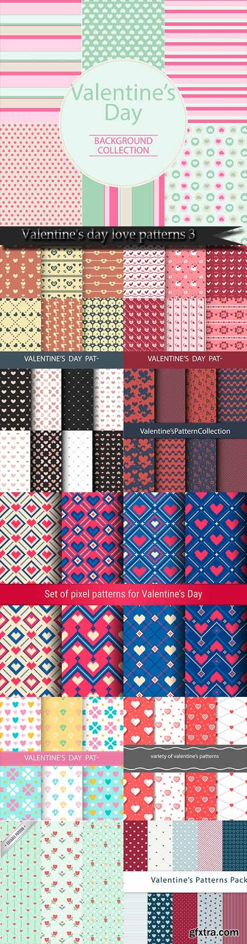 Valentine\'s day love patterns 3