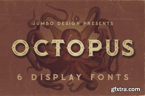 CreativeMarket Octopus - Vintage Style Font 1177961