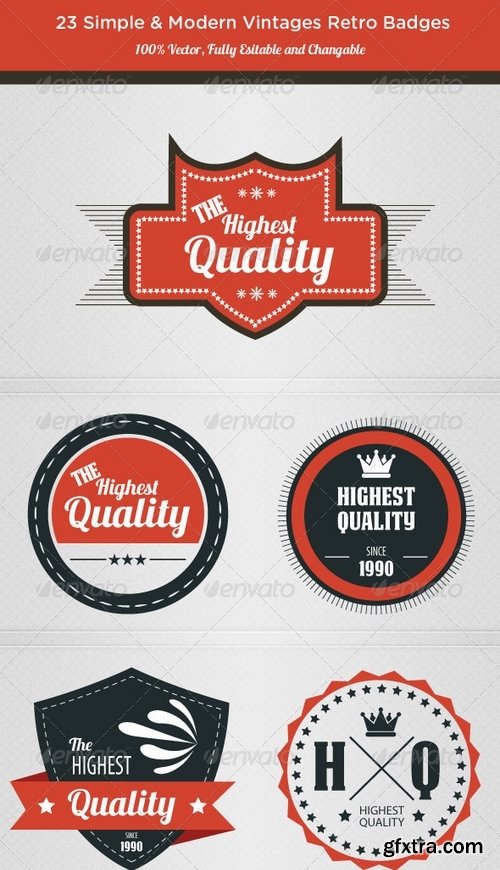 GraphicRiver - Highest Quality - Retro Badges 3187979