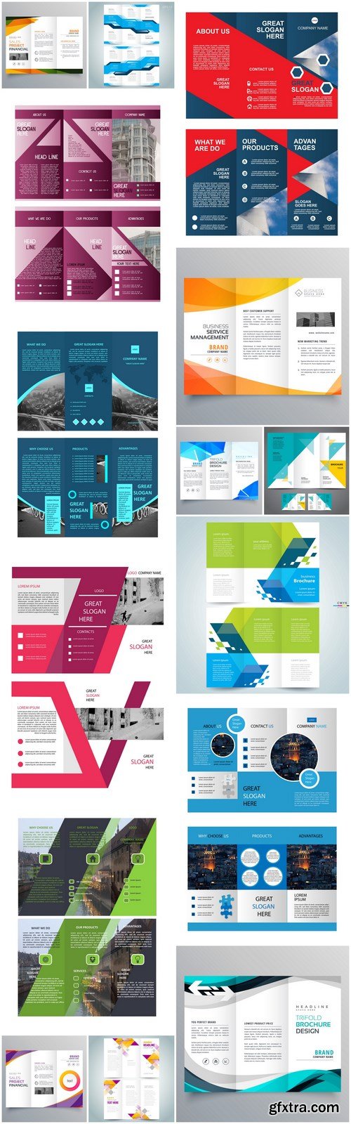 Trifold Brochure Template - 15 Vector