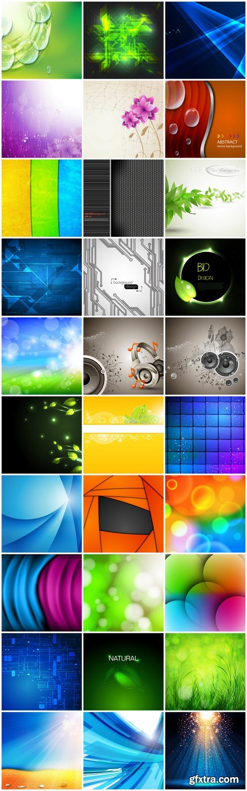 Abstract Background Collection #213 - 30 Vector