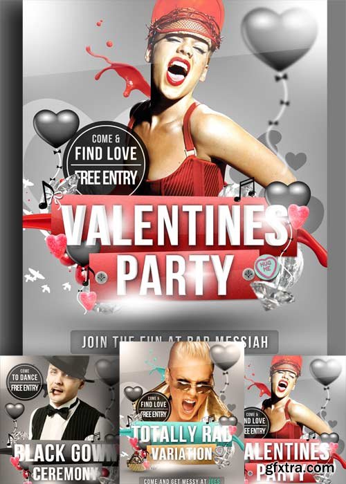 Valentines Day Party V34 Flyer PSD Template