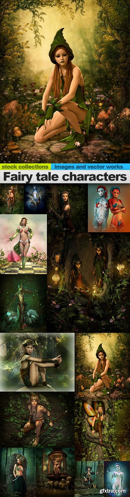 Fairy tale characters, 15 x UHQ JPEG