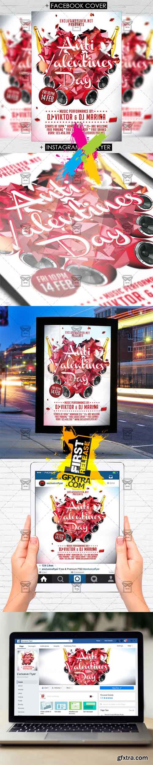 Anti Valentines Night - Premium Flyer Template