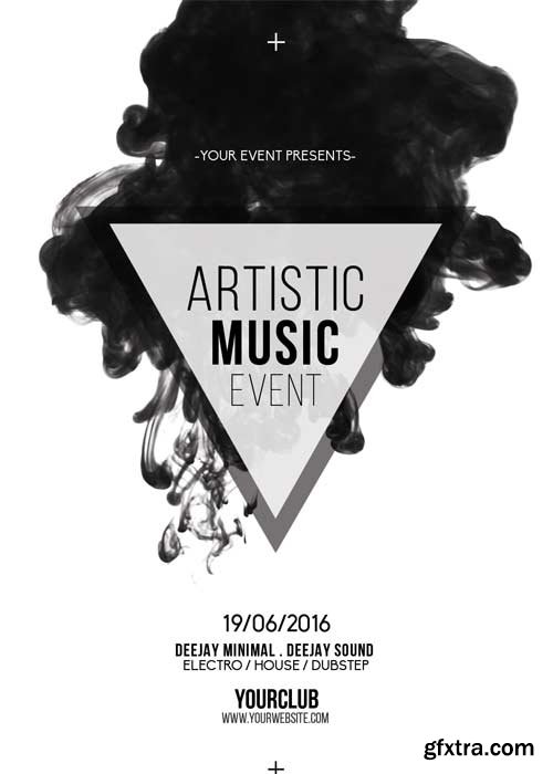 Artistic Music Event V5 Flyer Template