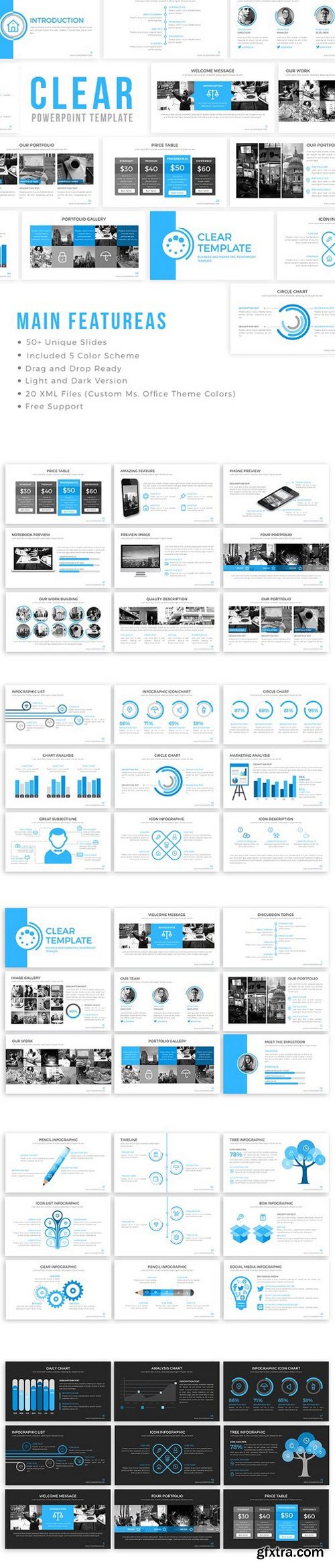 CM - Clear PowerPoint Template 996841