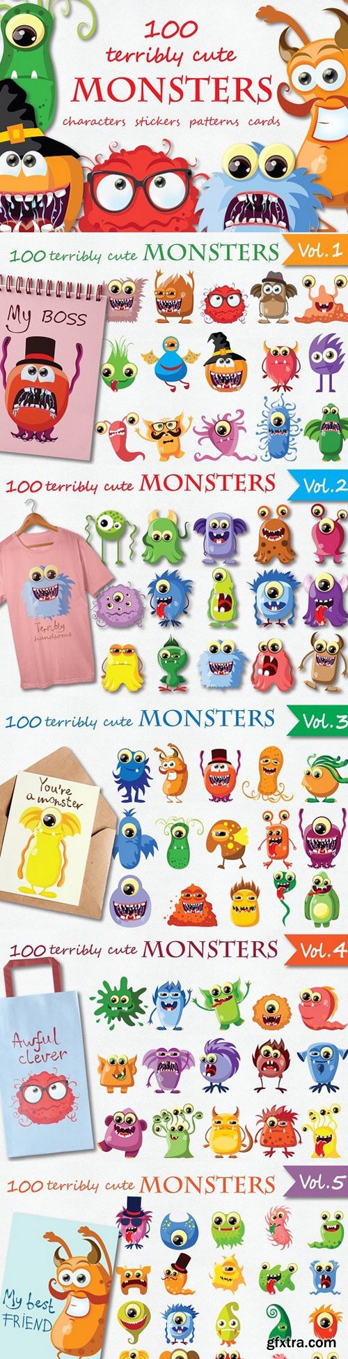 CM - 100 terribly cute MONSTERS 1215285
