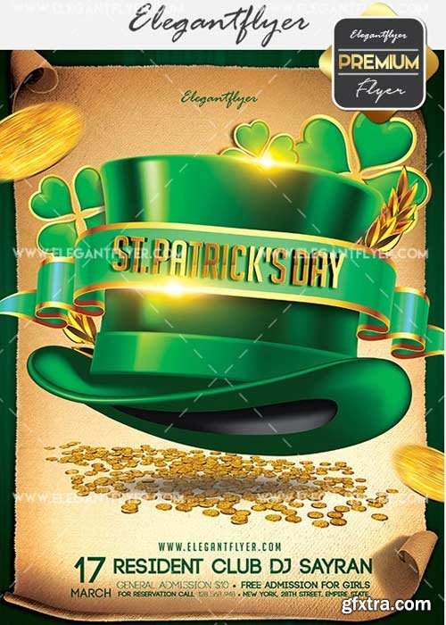 St. Patrick’s Day Party V22 Flyer PSD Template + Facebook Cover