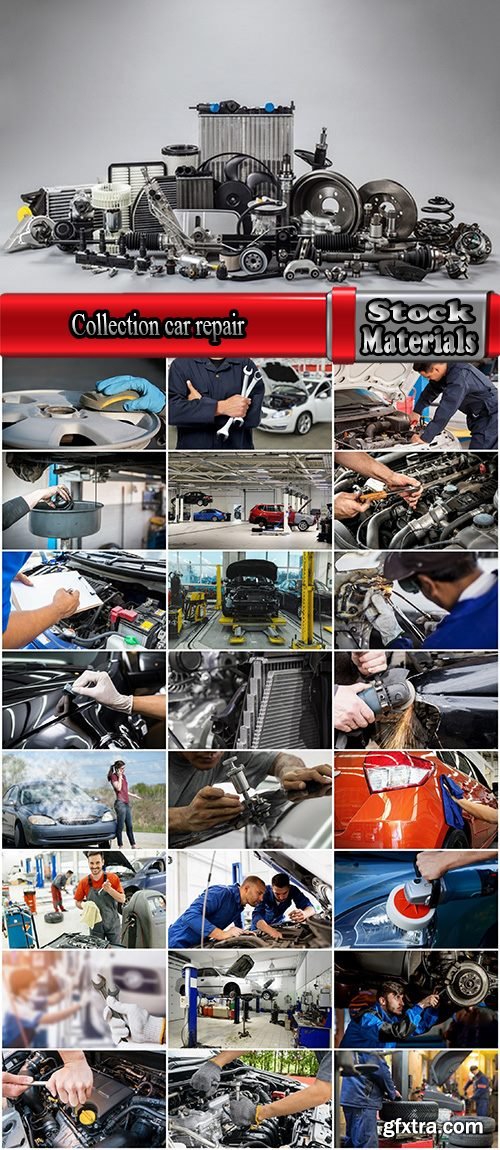 Collection car repair body shop body work motor spare parts for cars 25 HQ Jpeg