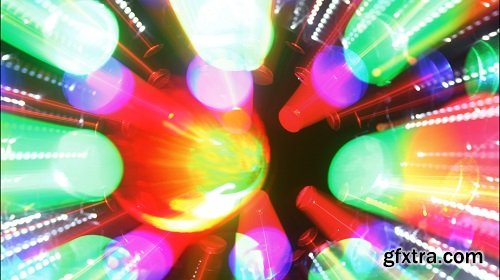 Flashing disco ball lights