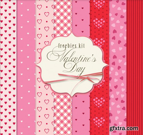 Romantic Backgrounds with Hearts - Valentine\'s Day